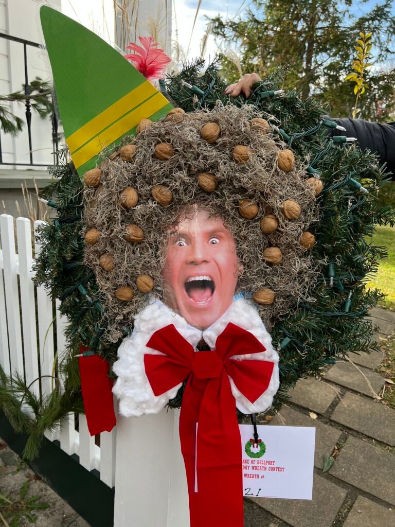 This wreath won the 'magical masterpiece' award for the most whimsical and humorous wreath.